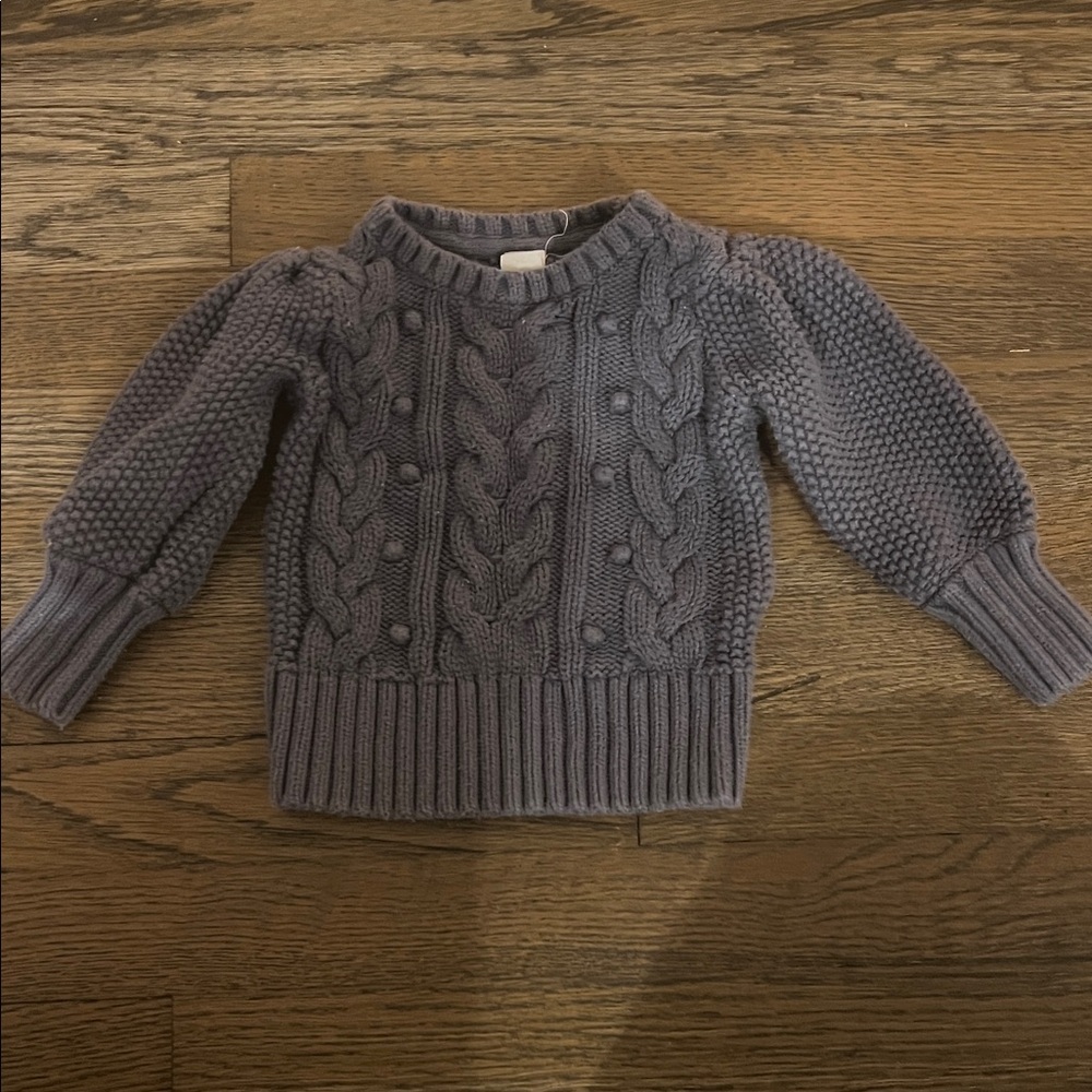 GAP Kids Cable Knit Sweater in Gray